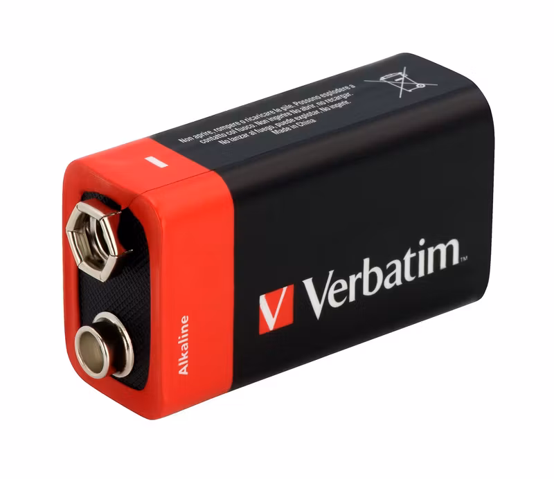 Verbatim 9V / 6LR61 Alkaliskt Batteri