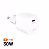 FIXED Super Fast Mini 30 W GaN USB-C PD Väggladdare Vit