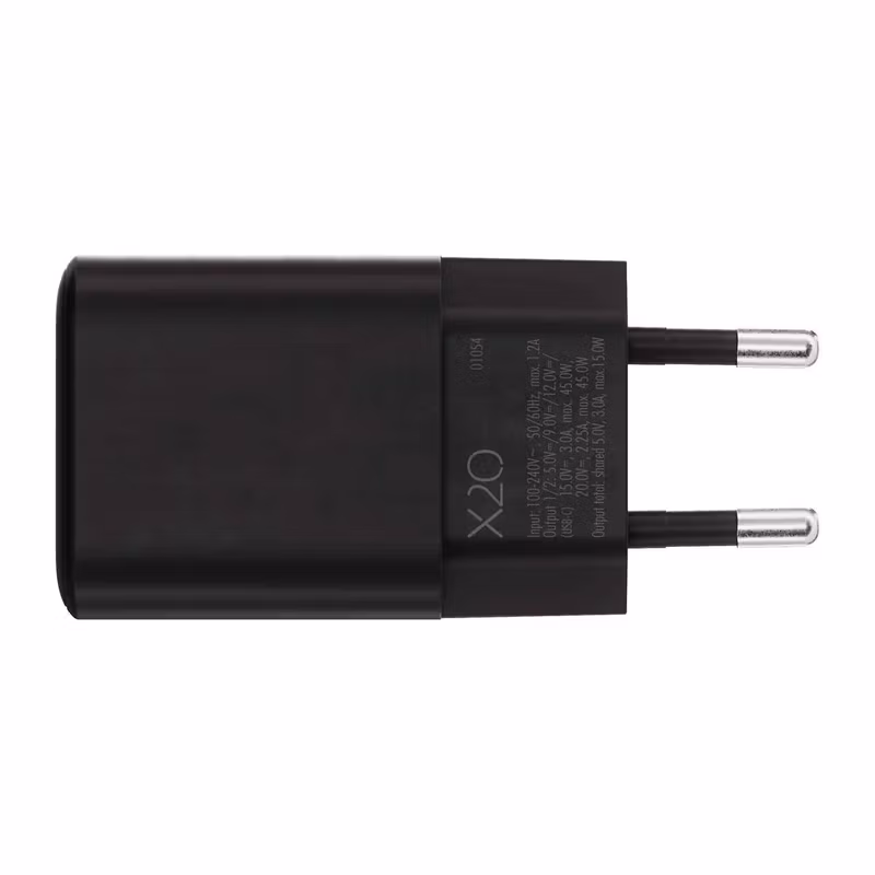 X2O Professional 45 W Dubbel USB-C GaN Hemmaladdare Svart