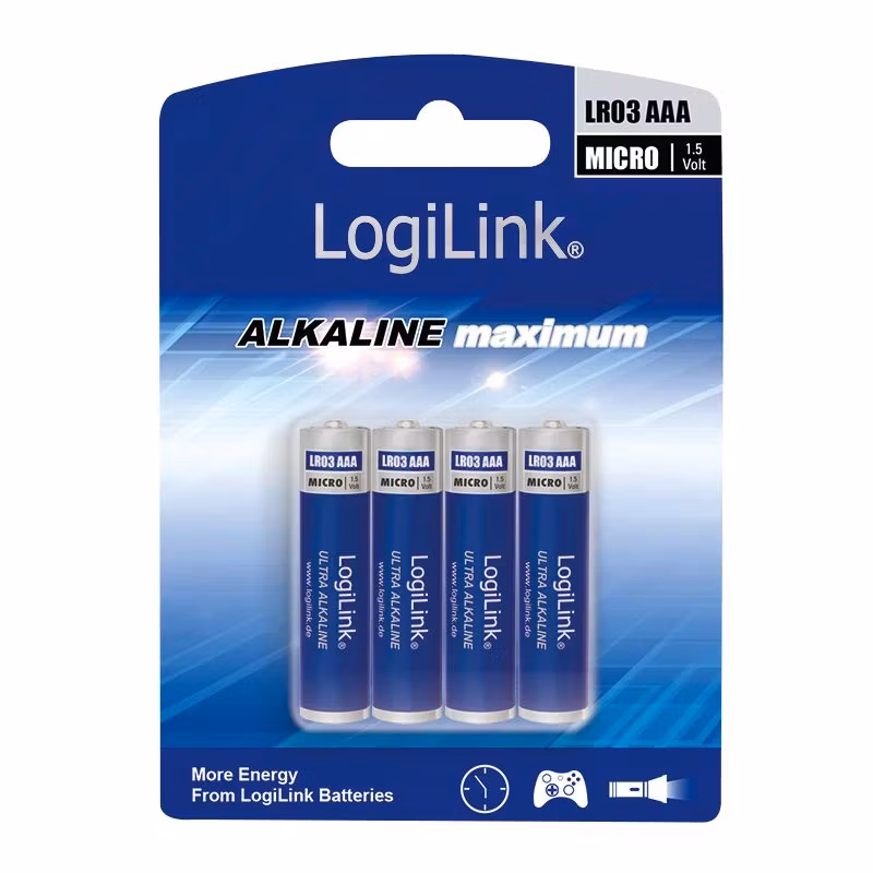 LogiLink Ultra Power LR03B4 AAA Alkaliska Batterier 4-pack