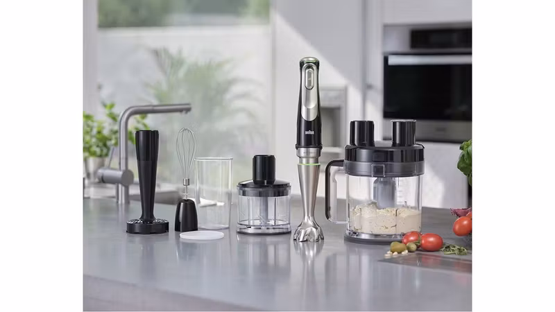Braun MultiQuick 9 MQ 9187XLI Stavmixer 1 200 W Premium svart/borstat rostfritt stål