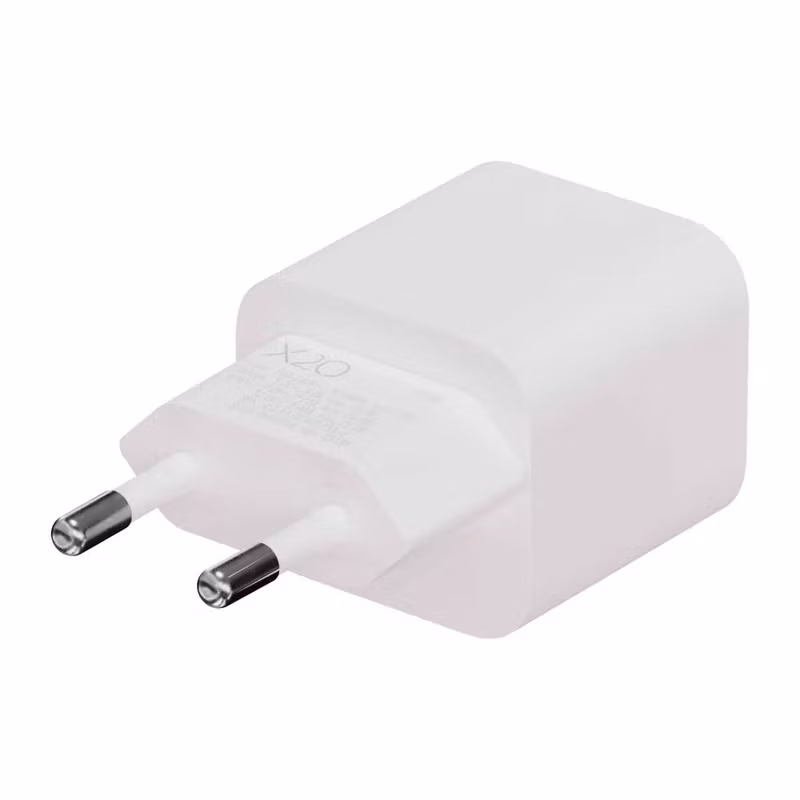 X2O 25 W Hemmaladdare USB-C GaN med 1,2 m USB-C-kabel Vit