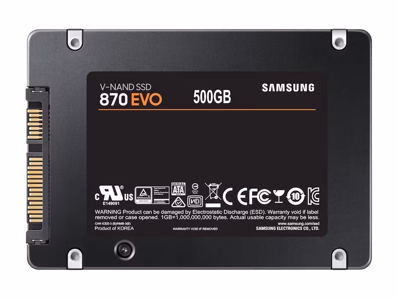 Samsung 870 EVO MZ-77E500B/EU 500 GB 2,5" SATA Intern SSD