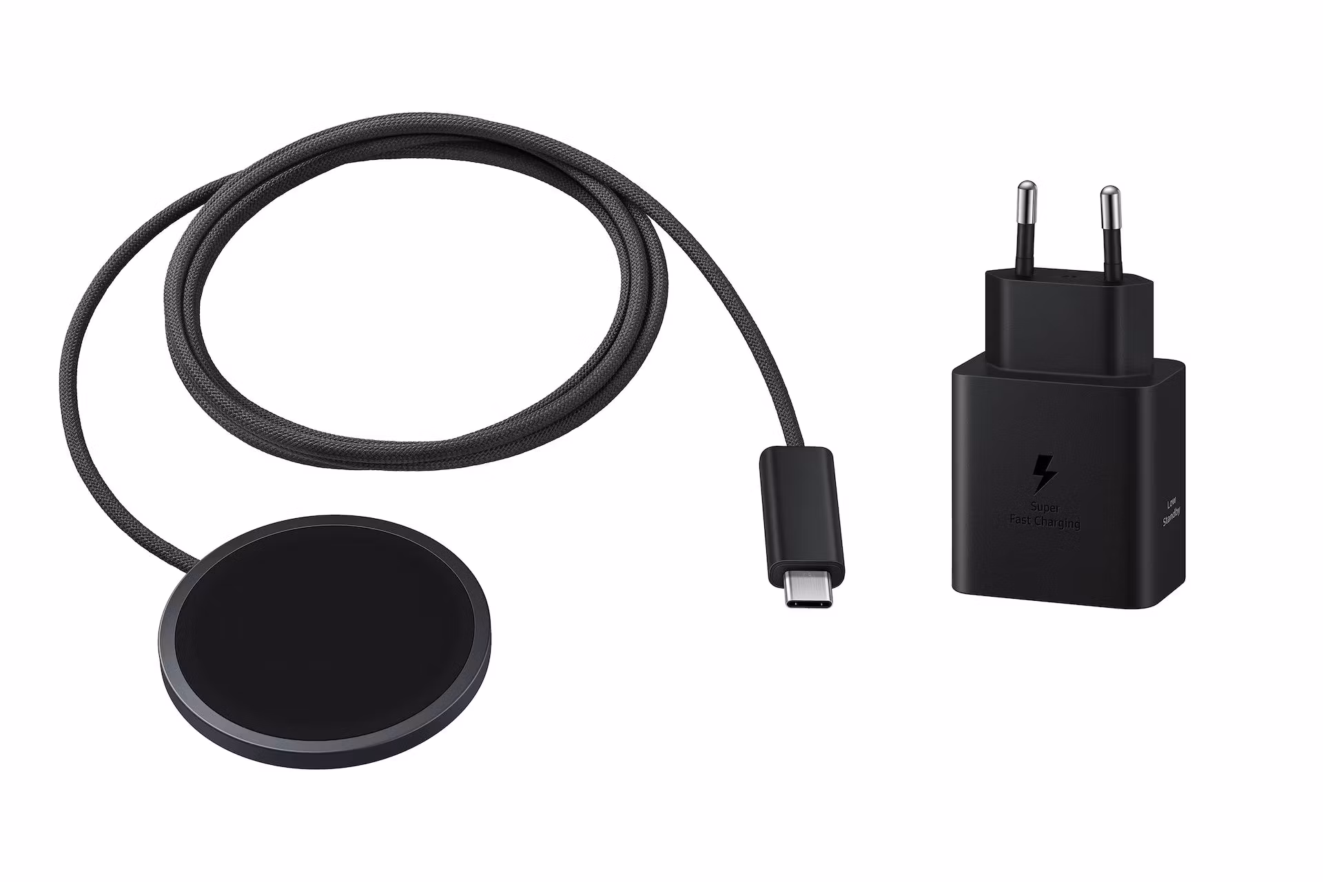 Samsung EP-P2900 Magnet Wireless Charger 25 W Qi2 Trådlös Laddare med 45 W Adapter Dark Gray