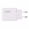 X2O Professional Dual Slim 65 W GaN Hemmaladdare 2 × USB-C med 1,5 m USB-C-kabel Vit