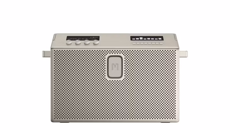 Mondo Speaker Large M2003 96 W Bluetooth-högtalare Silver/Greige