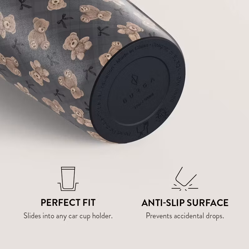 Burga BFF 500 ml Termosmugg med lock och sugrör i rostfritt stål