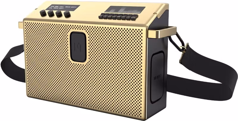 Mondo Speaker Large M2002 96 W Bluetooth-högtalare Mässing/Svart