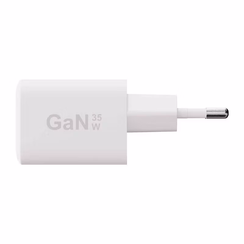 X2O Professional 35 W USB-C/A GaN Dubbel Hemmaladdare med USB-C-kabel 1,2 m Vit
