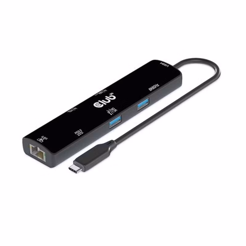 Club 3D CSV-1599 6-i-1 USB4-hubb med HDMI 8K 60 Hz, 2,5 Gbit/s Ethernet och 100 W PD