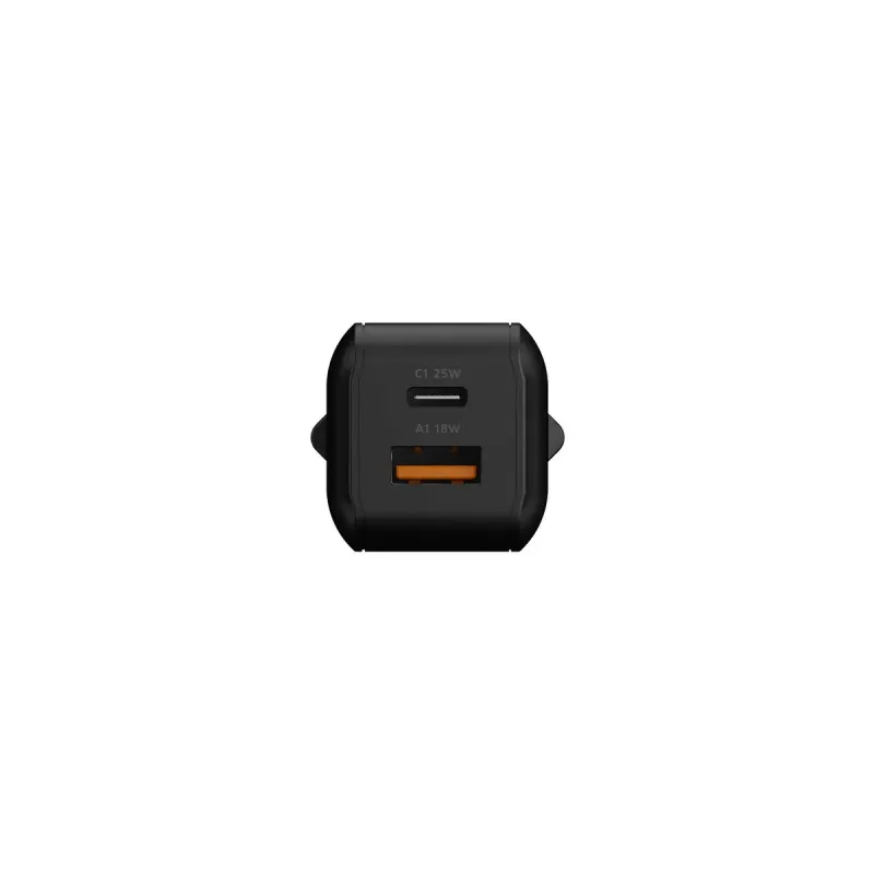 Xtorm NextGen XECNG251 25 W GaN³ USB-C/USB-A Väggladdare Svart