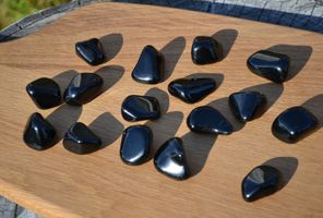 Svart Obsidian, trumlad