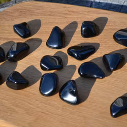 Svart Obsidian, trumlad