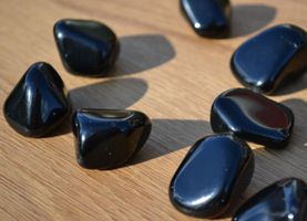 Svart Obsidian, trumlad
