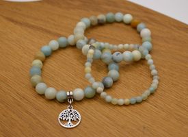 Karibisk kalcit, armband