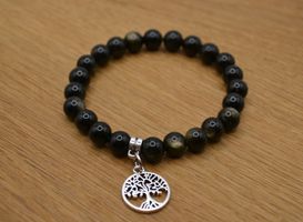 Guld Obsidian, armband