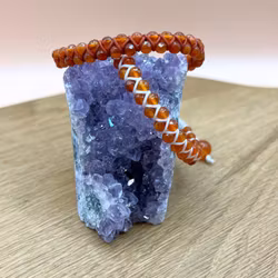 Facetterad Karneol, armband