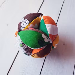 Gripboll orange/brun/gul