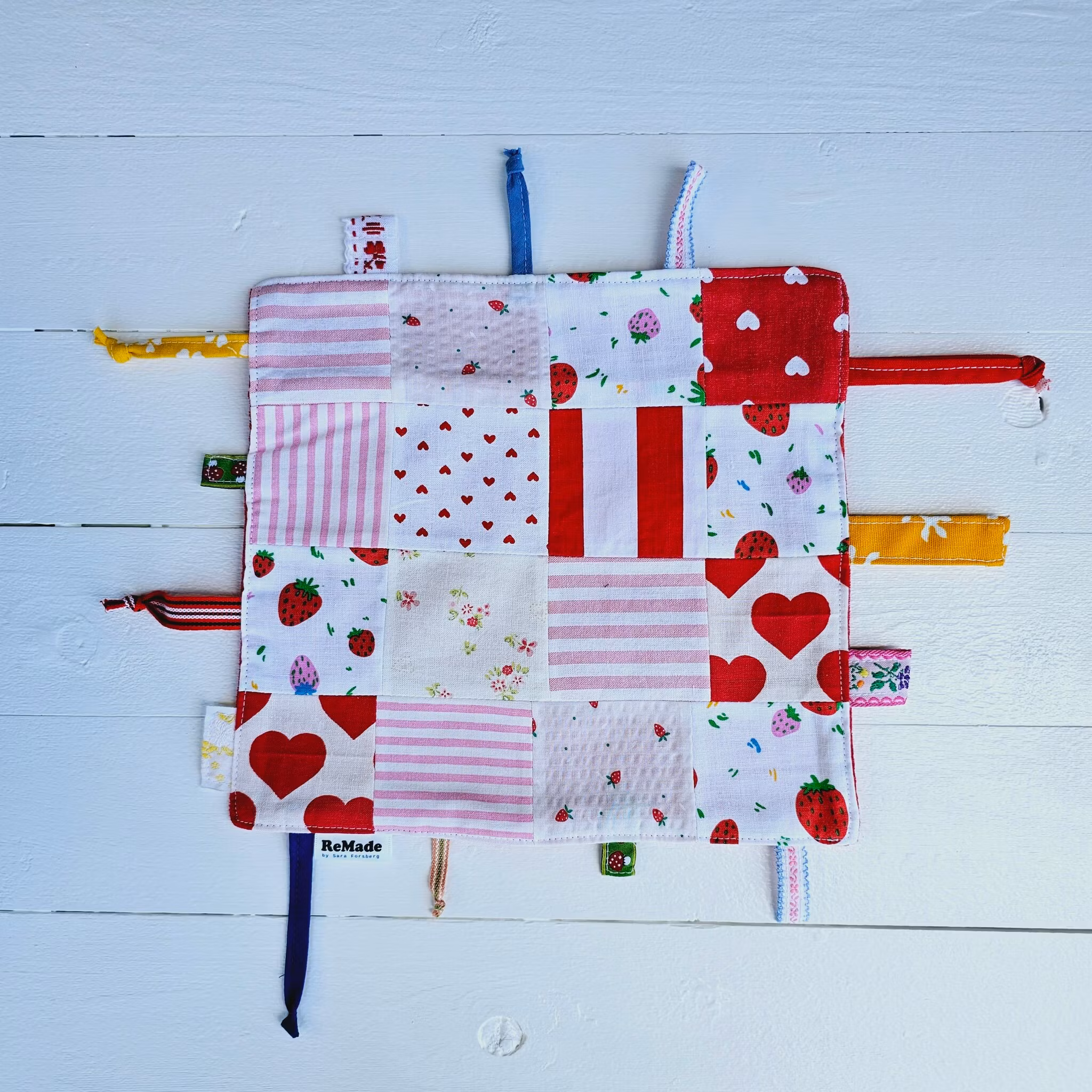 Snuttefilt rosa/röd