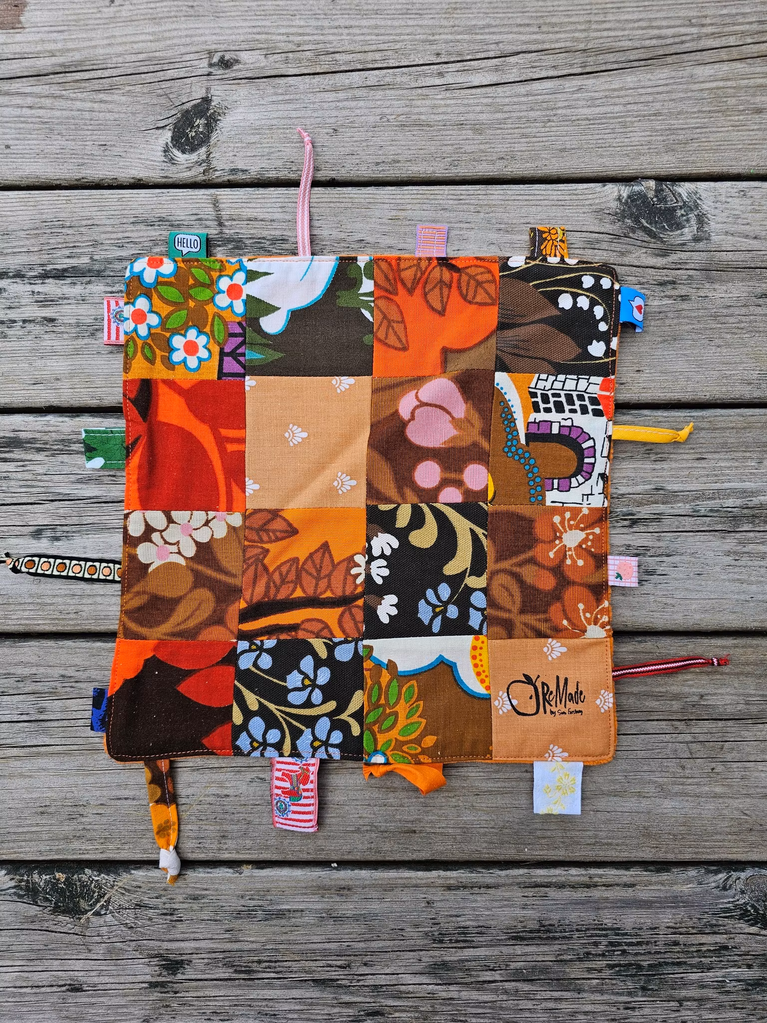 Snuttefilt brun/orange