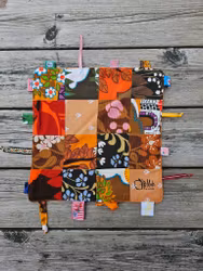 Snuttefilt brun/orange