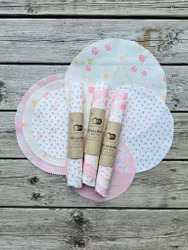 Bivaxduk rund 3-pack ROSA mix