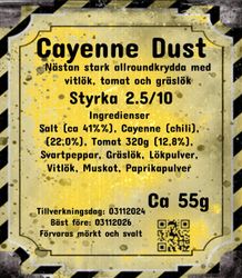 Cayenne Dust (nytt recept)
