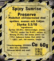 Spicy Sunrise Preserve
