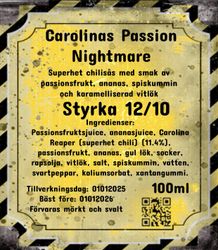 Carolinas Passion Nightmare (nytt recept)