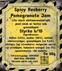 Spicy Rasberry Pomegrenate Dream
