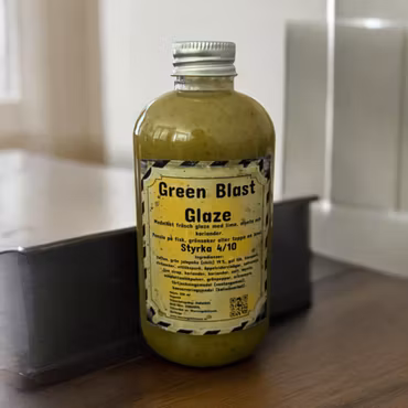 Green blast glaze