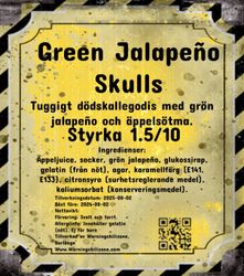 Green Jalapeno Skulls