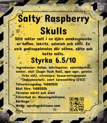 Salty Raspberry Skulls