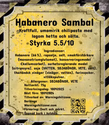 Habanero Sambal