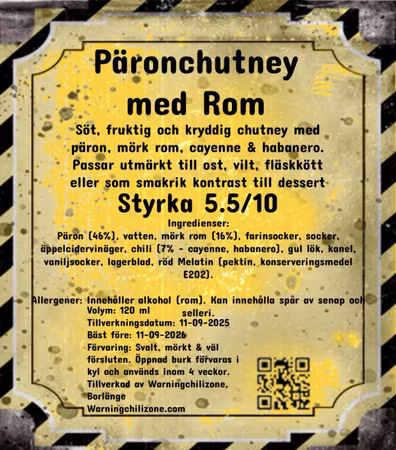 Päronchutney med rom