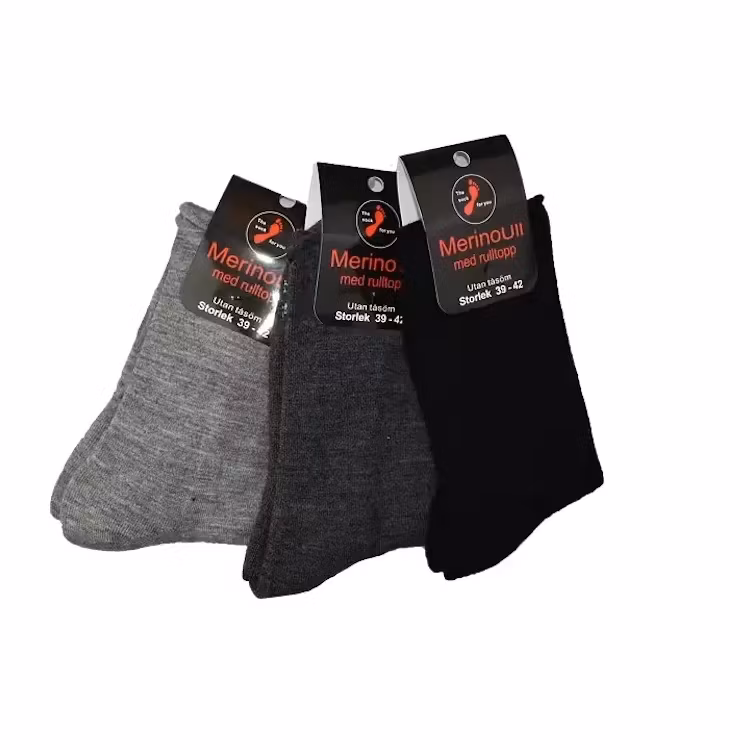 Product Image for Merinoull med rulltopp och en tjockare sula