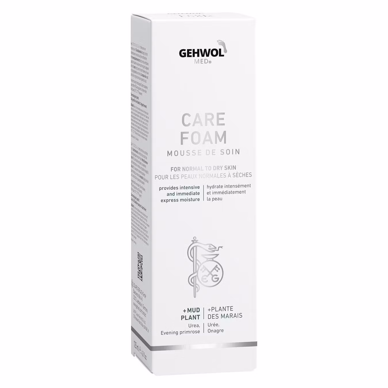 Gehwol med Care Foam 125ml kartong från sidan