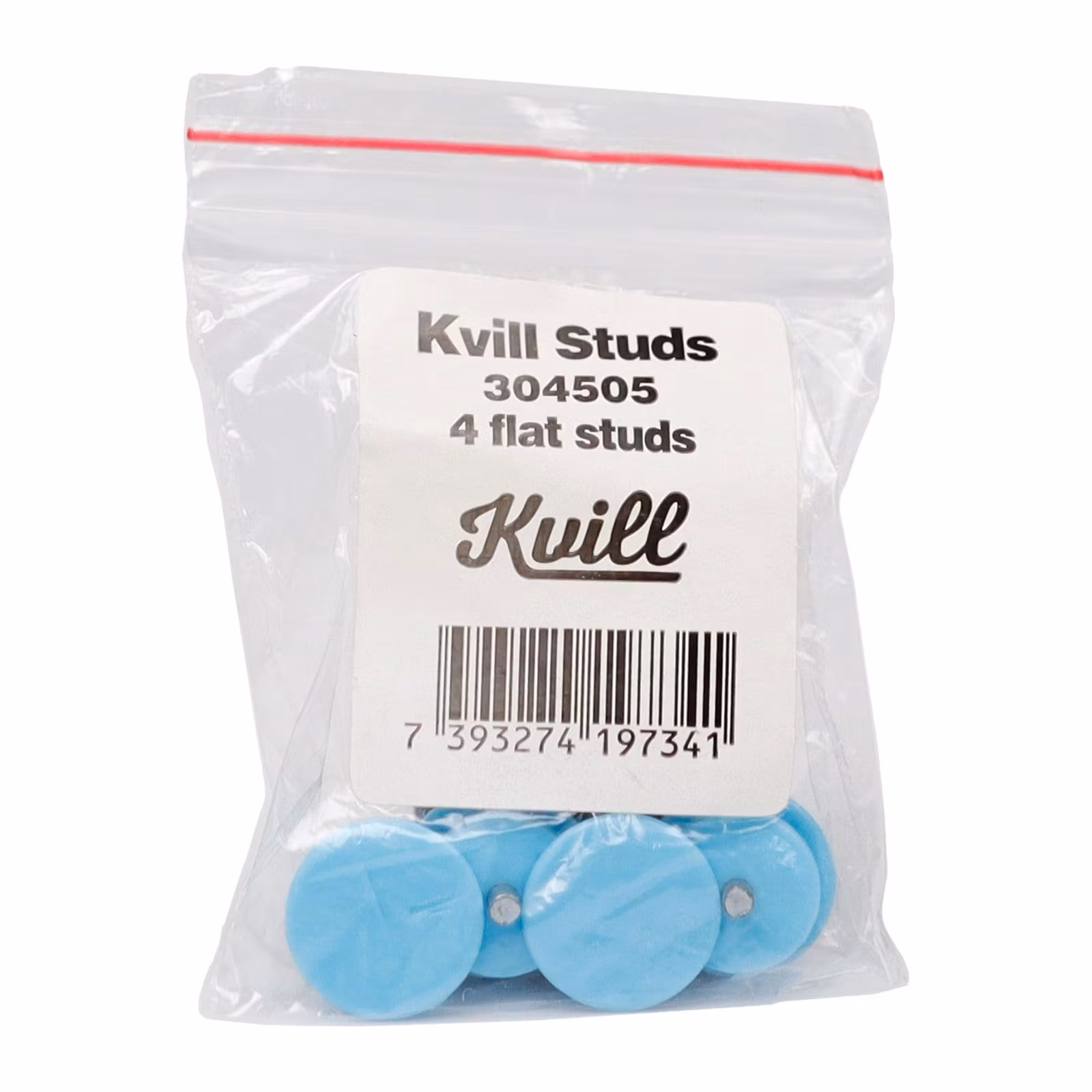 Förpackningen till Kvill Studs IG med fyra dubbar, märkt artikelnummer 304505