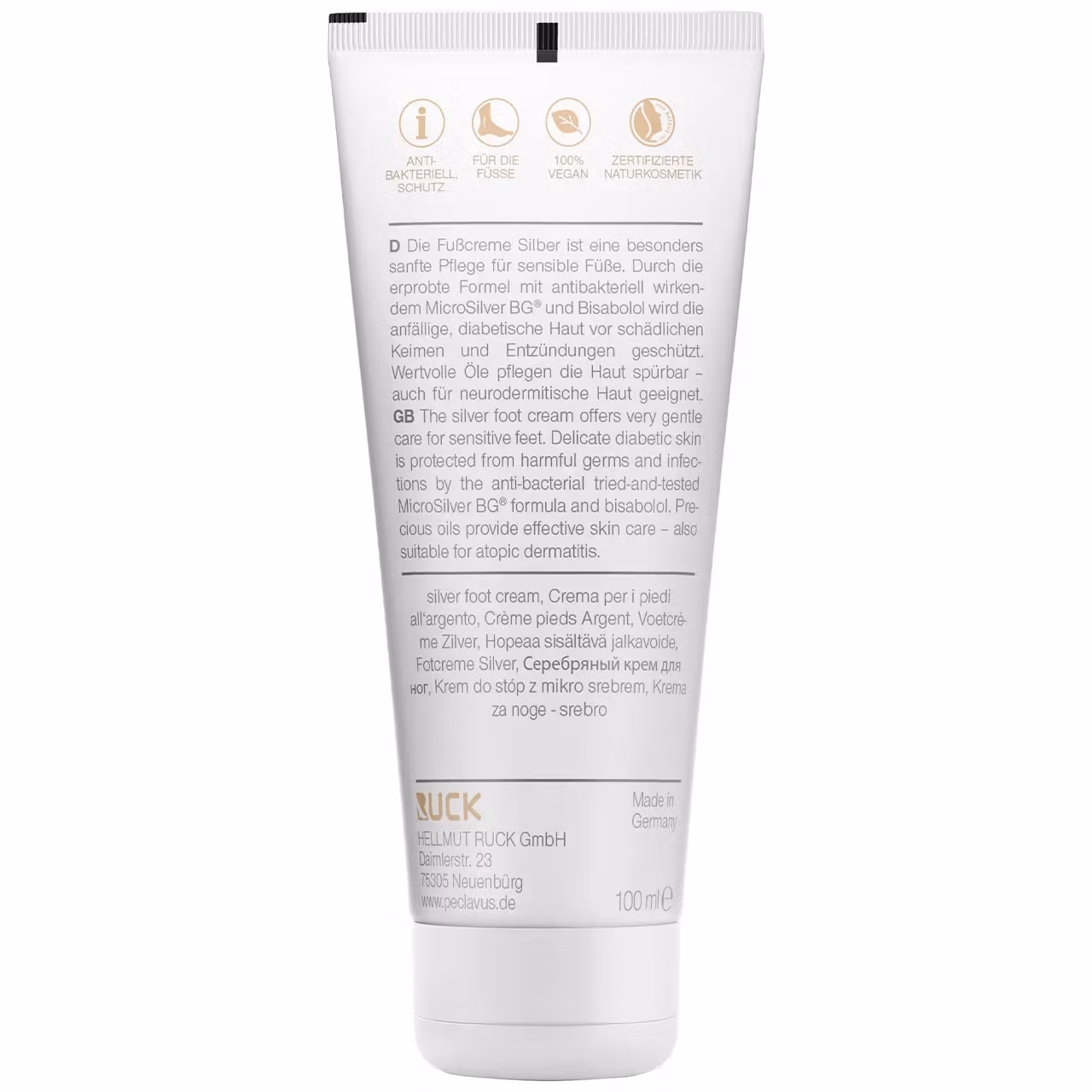 Peclavus® PODOdiabetic Fotcreme Silver 100ml