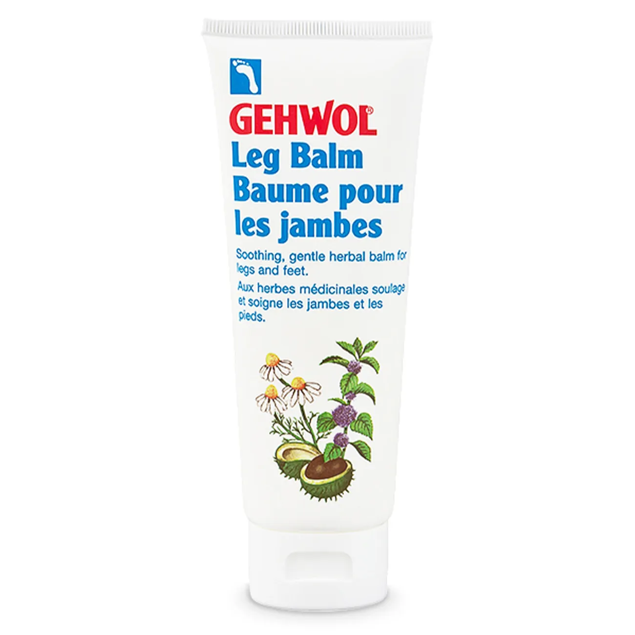 GEHWOL Leg Balm Benbalsam tub 125 ml – uppfriskande fotvård för diabetiker och känslig hud