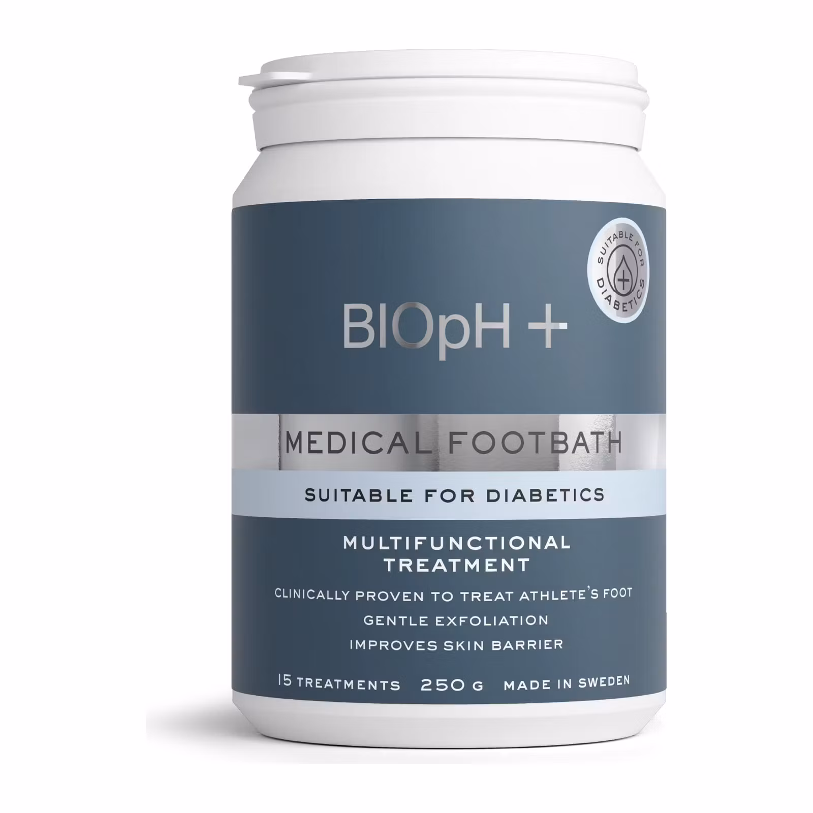 BIOpH Medical Footbath 250g, medicinskt fotbad lämpligt för diabetiker
