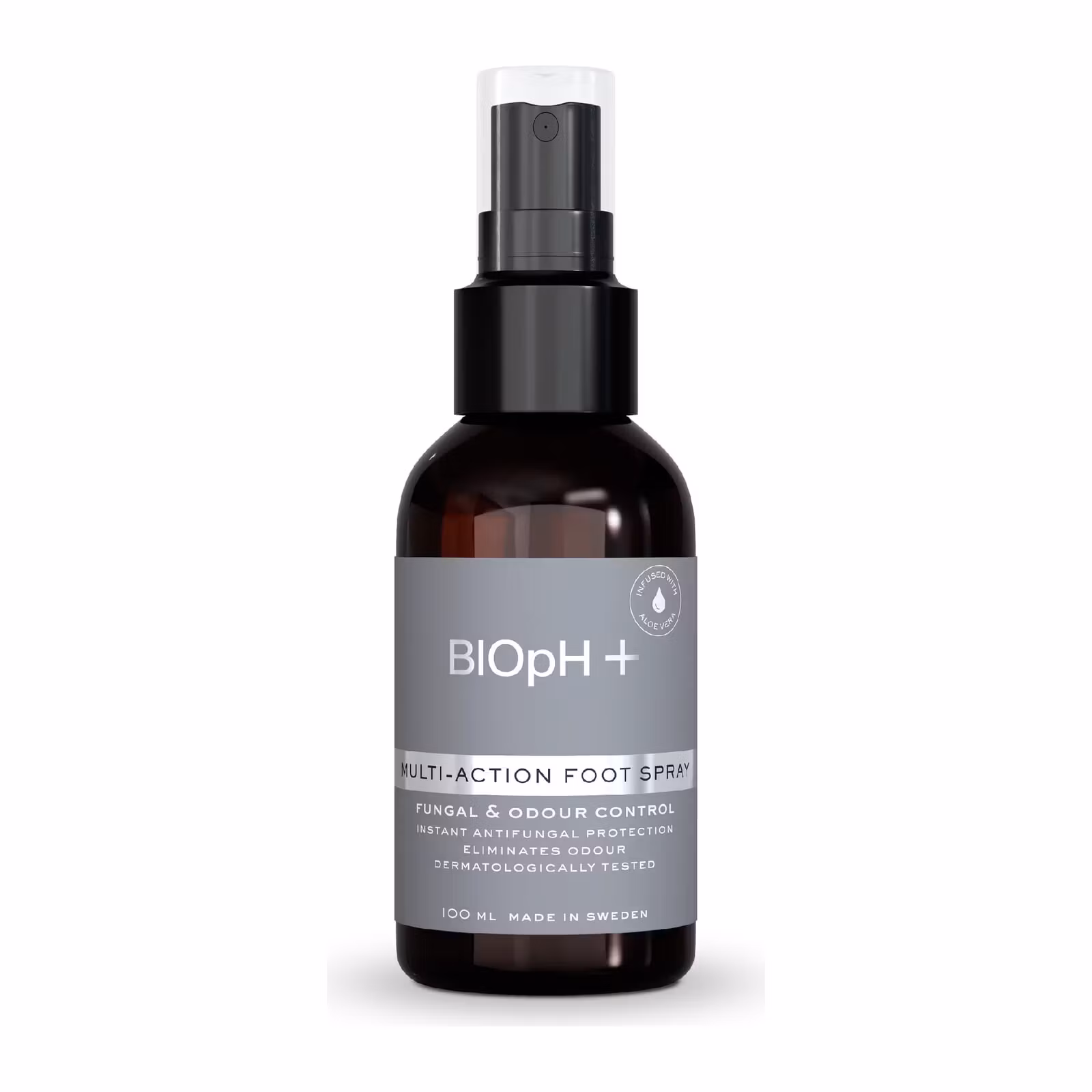 BIOpH+ Multi-action foot spray 100 ml — fotspray mot fotsvamp och dålig fotlukt