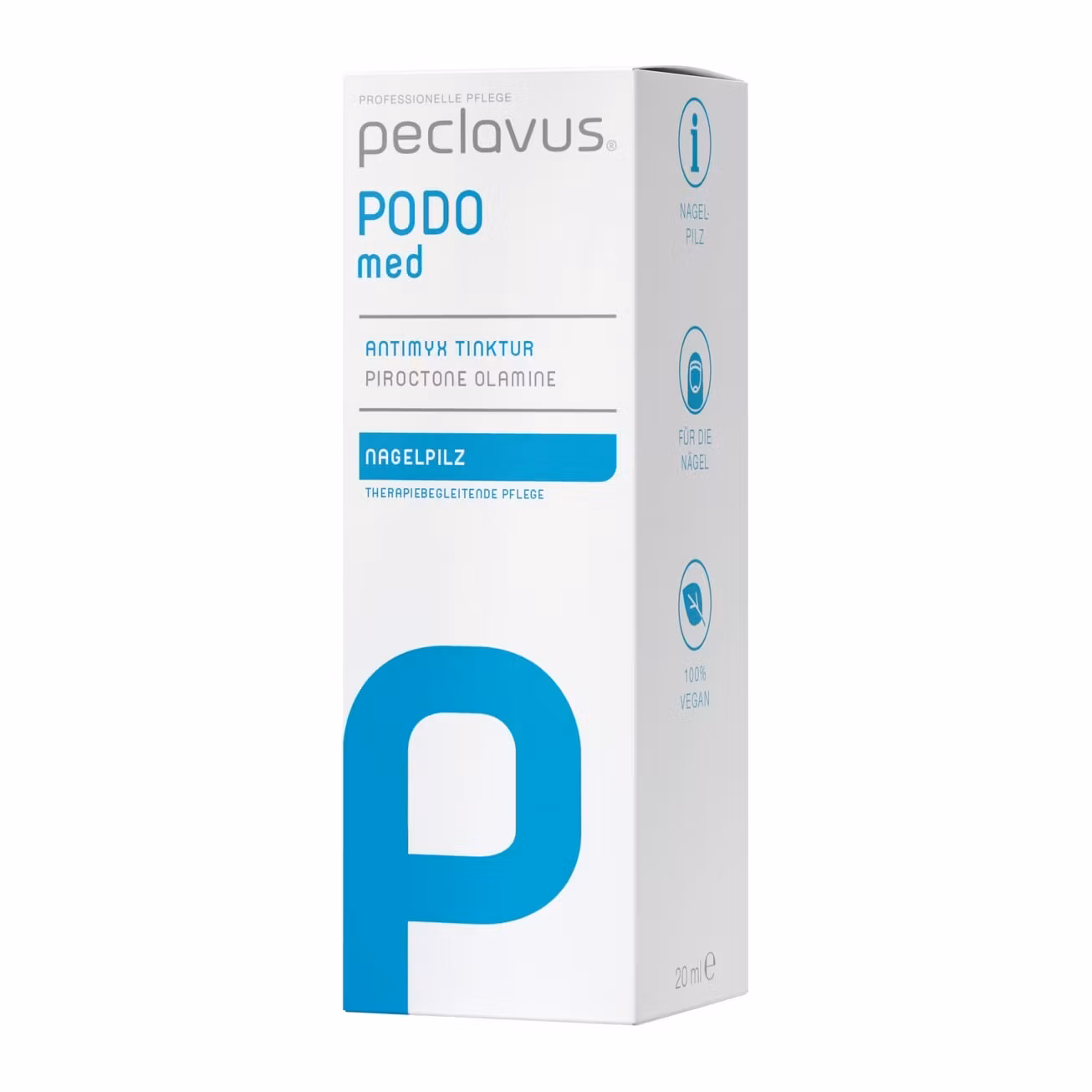 Förpackning Peclavus PODOmed AntiMYX Tinktur med piroctone olamine 20ml
