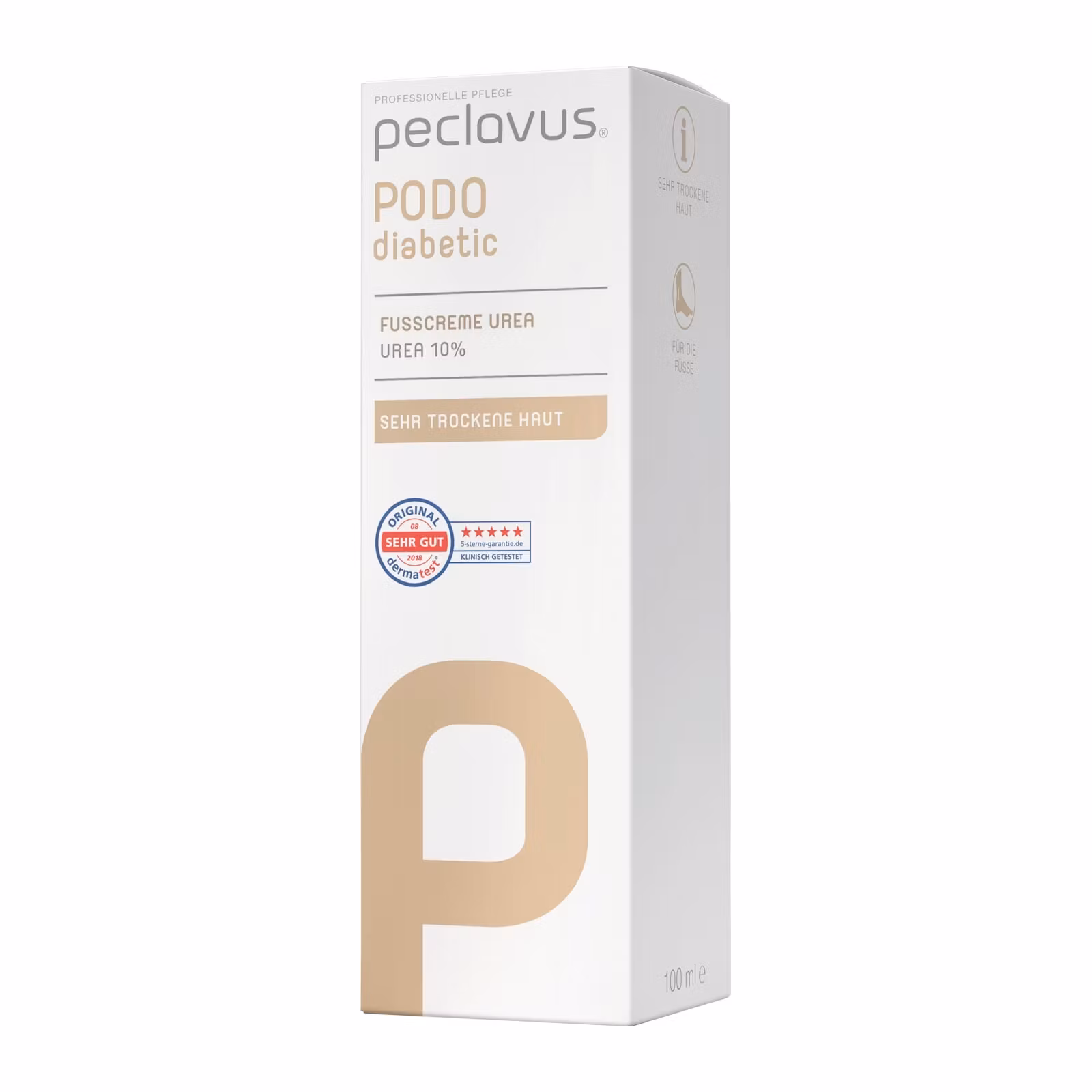 Peclavus PODOdiabetic Fotcreme Urea 100ml förpackning