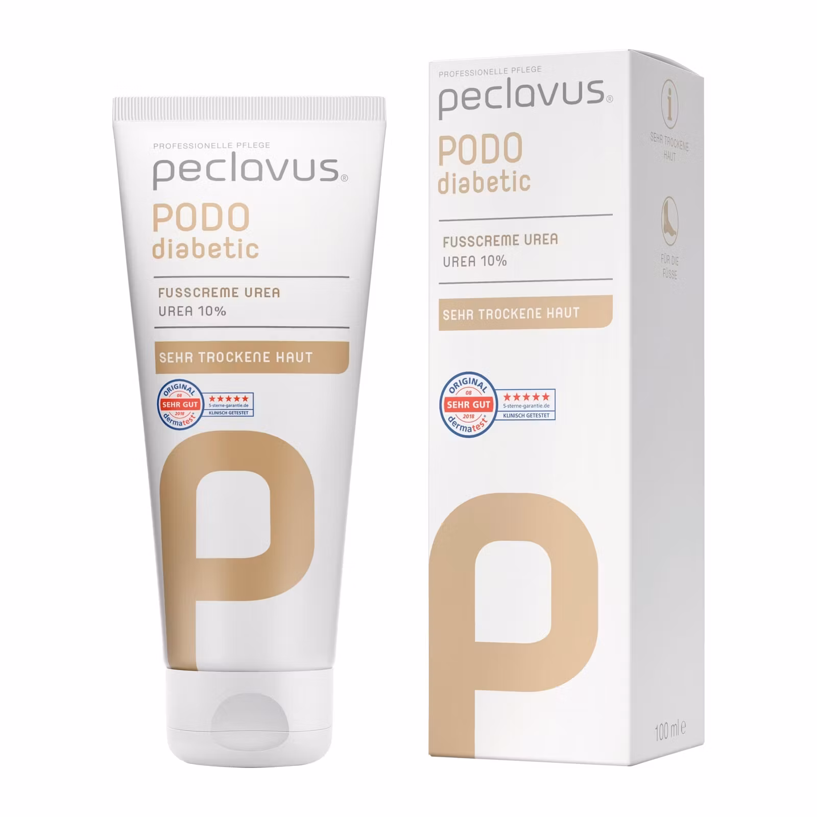 Peclavus PODOdiabetic Fotcreme Urea 100ml med kartong