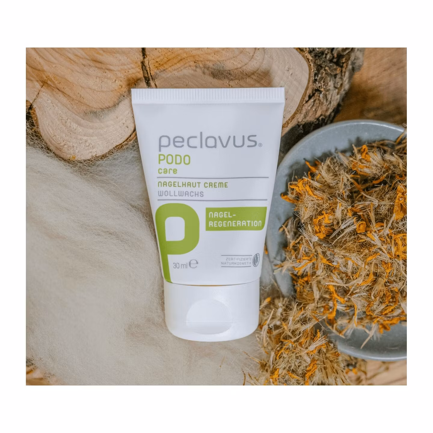 Peclavus PODOcare Creme för nagelhud med torkade ringblommor