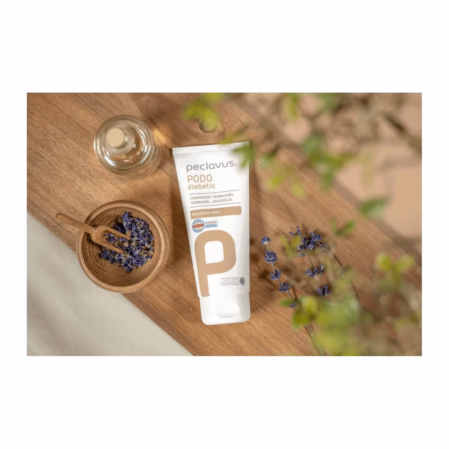 Peclavus PODOdiabetic Fotcreme Teträdsolja med lavendel