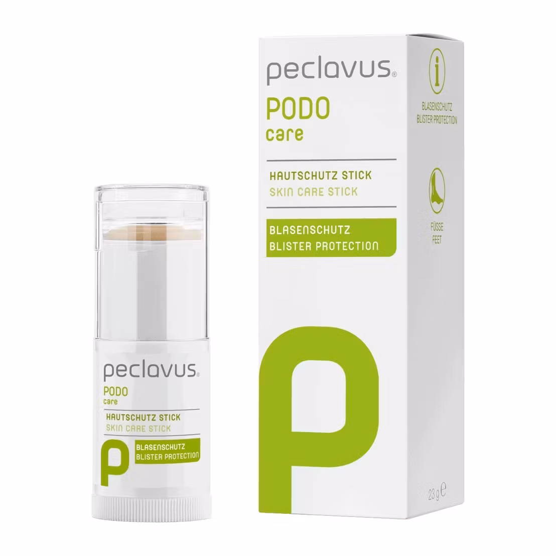 Peclavus PODOcare Stift för hudskydd 23g – stift och förpackning