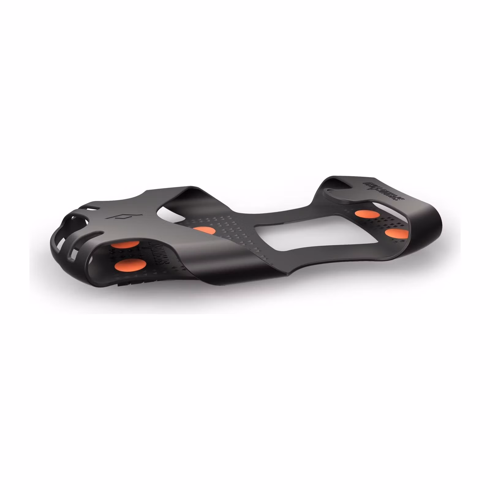Springyard ActiveGrip Runsafe utan sko, med sex orangemarkerade dubbar i tungstenkarbid