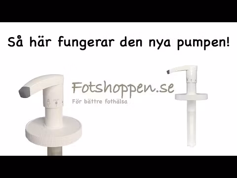 Så här fungerar den nya pumpen till fot och handsalva special